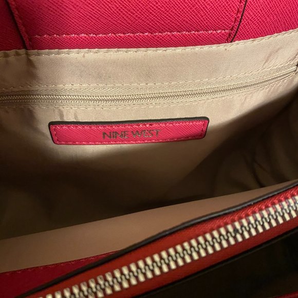 [Sold] Nine West Berry 3 Compartment Satchel - Picture 9 of 12